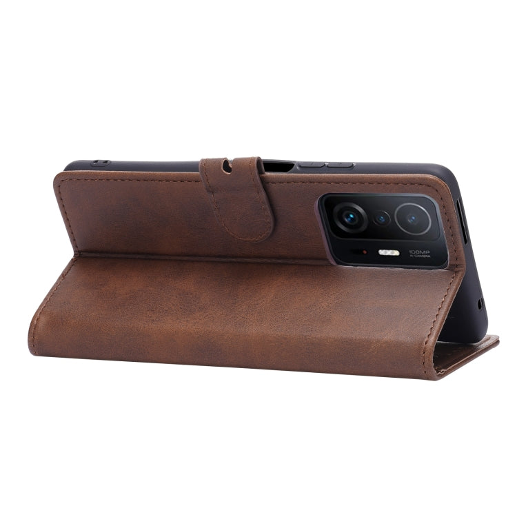 For Xiaomi Mi 11T Embossed Happy Cat Pattern Horizontal Flip Leather Case with Holder & Card Slots & Wallet