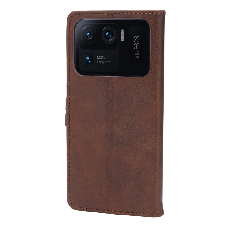 For Xiaomi Mi 11 Ultra Embossed Happy Cat Pattern Horizontal Flip Leather Case with Holder & Card Slots & Wallet