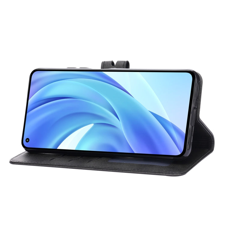 For Xiaomi Mi 11 Lite Embossed Happy Cat Pattern Horizontal Flip Leather Case with Holder & Card Slots & Wallet