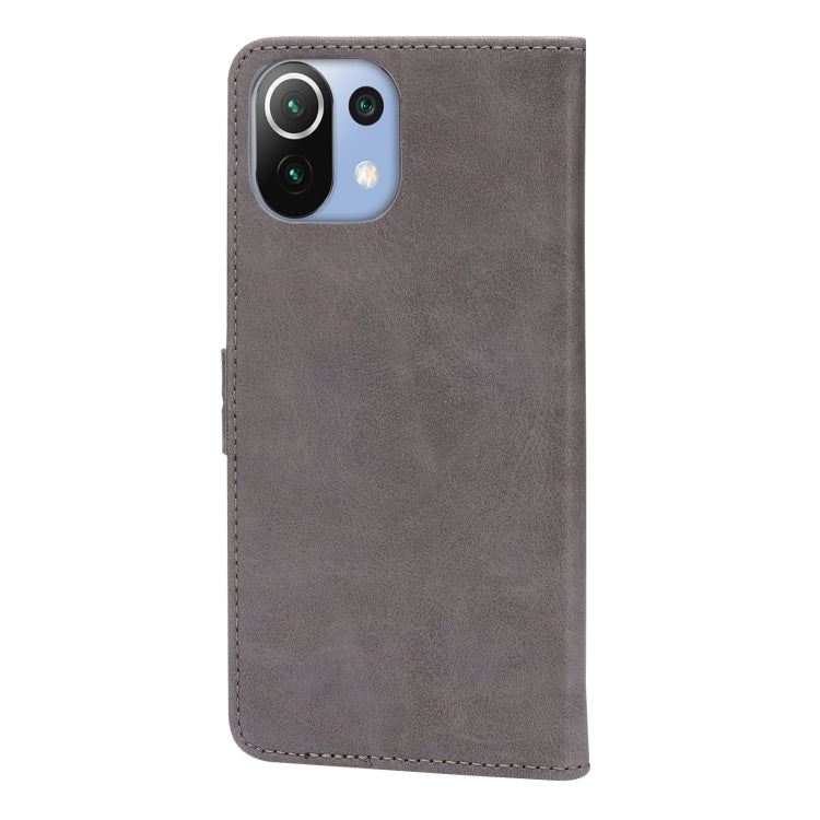 For Xiaomi Mi 11 Lite Embossed Happy Cat Pattern Horizontal Flip Leather Case with Holder & Card Slots & Wallet