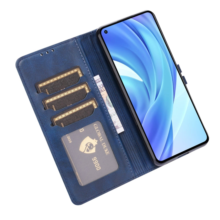 For Xiaomi Mi 11 Lite Embossed Happy Cat Pattern Horizontal Flip Leather Case with Holder & Card Slots & Wallet