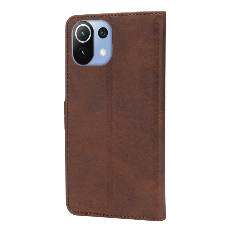 For Xiaomi Mi 11 Lite Embossed Happy Cat Pattern Horizontal Flip Leather Case with Holder & Card Slots & Wallet