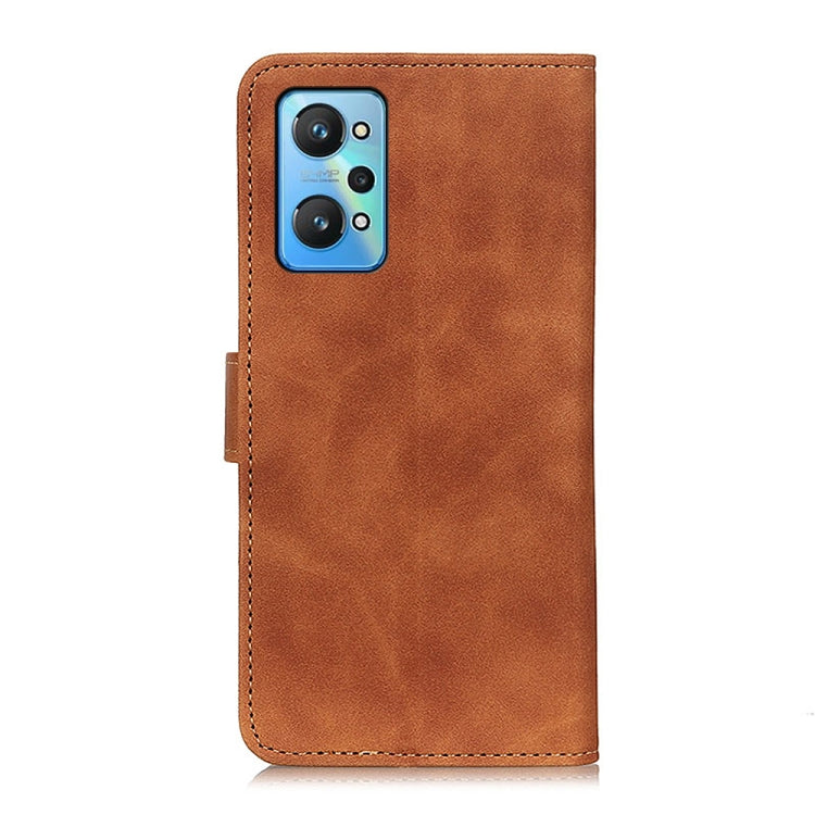 For OPPO Realme GT Neo2 KHAZNEH Retro Texture PU + TPU Horizontal Flip Leather Case with Holder & Card Slots & Wallet