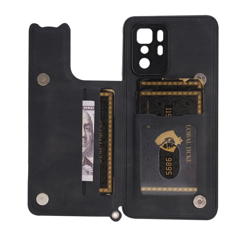 For Xiaomi Redmi Note 10 Pro (China) Mandala Embossed PU + TPU Magnetic Case with Card Slots & Holder & Lanyard