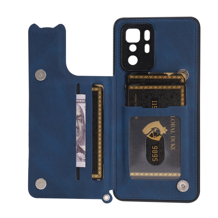 For Xiaomi Redmi Note 10 Pro (China) Mandala Embossed PU + TPU Magnetic Case with Card Slots & Holder & Lanyard