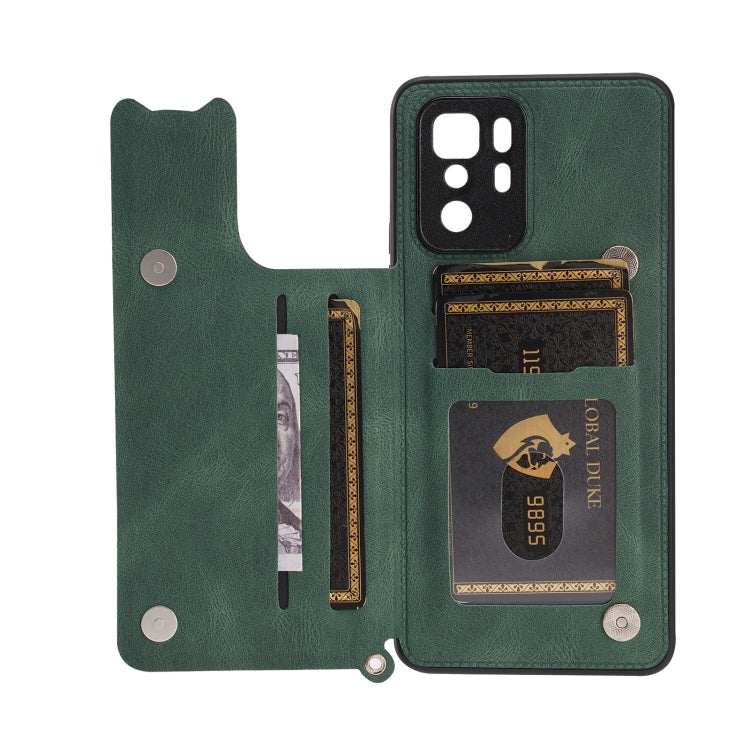 For Xiaomi Redmi Note 10 Pro (China) Mandala Embossed PU + TPU Magnetic Case with Card Slots & Holder & Lanyard