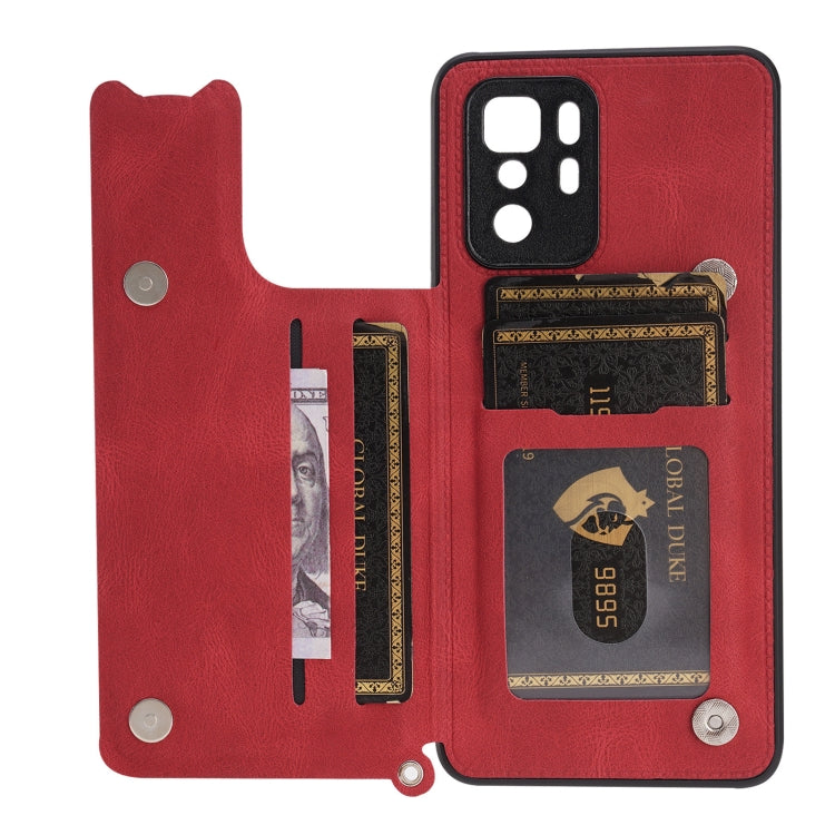 For Xiaomi Redmi Note 10 Pro (China) Mandala Embossed PU + TPU Magnetic Case with Card Slots & Holder & Lanyard