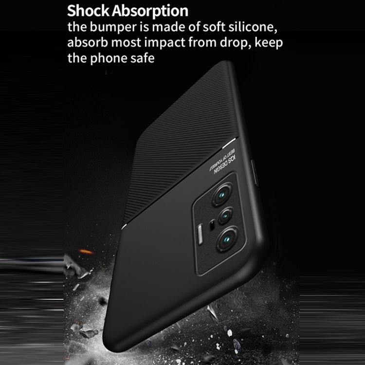 For vivo X70 Pro+ Classic Tilt Strip Grain Magnetic Shockproof PC + TPU Case