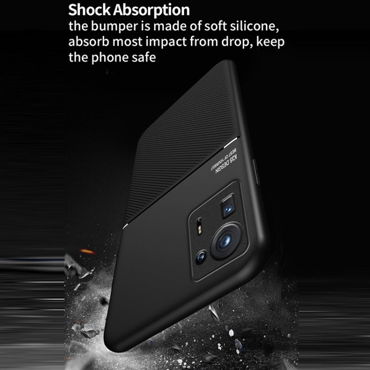For Xiaomi Mi Mix 4 Classic Tilt Strip Grain Magnetic Shockproof PC + TPU Case