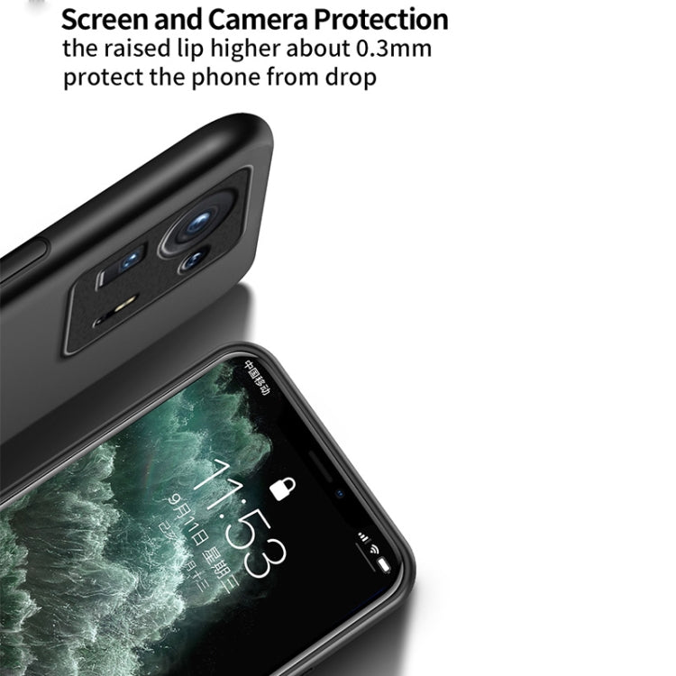 For Xiaomi Mi Mix 4 Classic Tilt Strip Grain Magnetic Shockproof PC + TPU Case