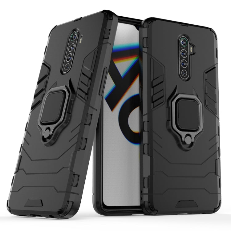 For OPPO Reno Ace Shockproof PC + TPU Protective Case with Magnetic Ring Holder