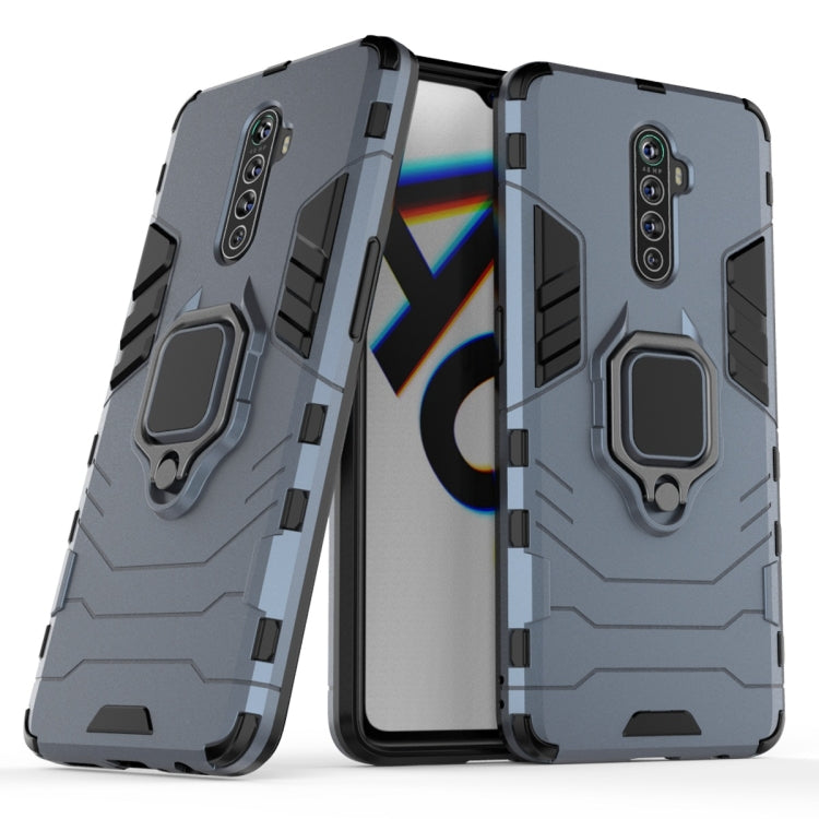 For OPPO Reno Ace Shockproof PC + TPU Protective Case with Magnetic Ring Holder