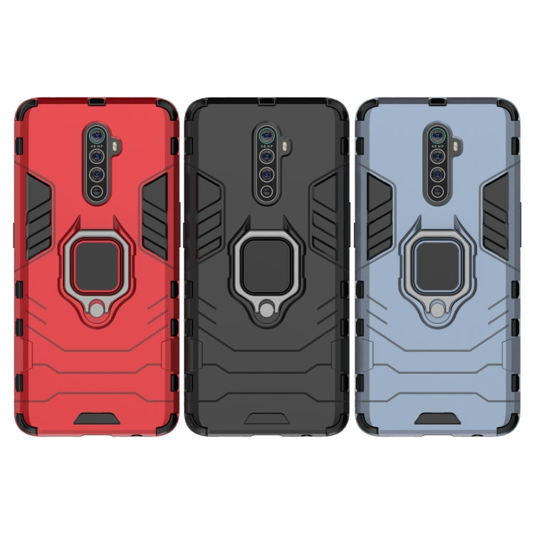 For OPPO Reno Ace Shockproof PC + TPU Protective Case with Magnetic Ring Holder