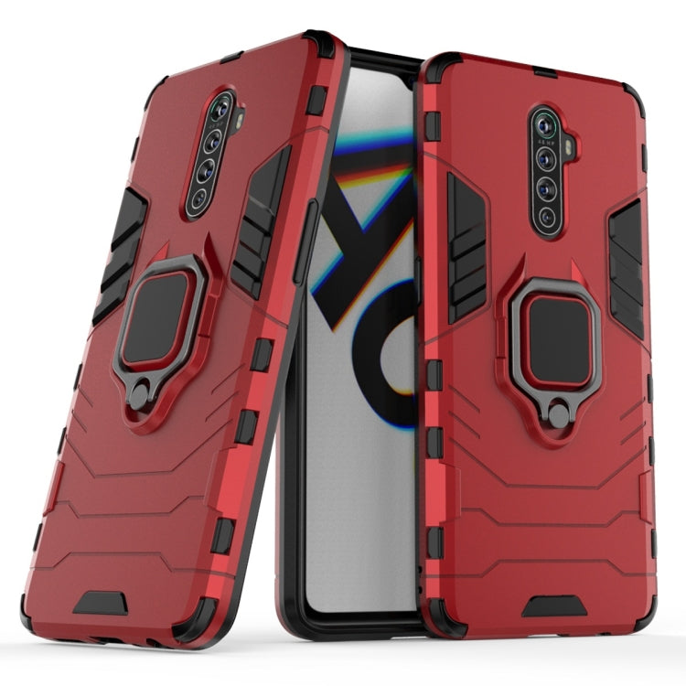 For OPPO Reno Ace Shockproof PC + TPU Protective Case with Magnetic Ring Holder