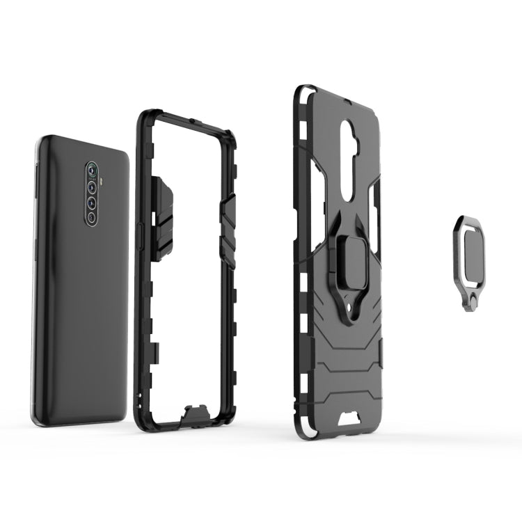 For OPPO Reno Ace Shockproof PC + TPU Protective Case with Magnetic Ring Holder