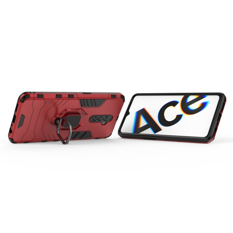 For OPPO Reno Ace Shockproof PC + TPU Protective Case with Magnetic Ring Holder