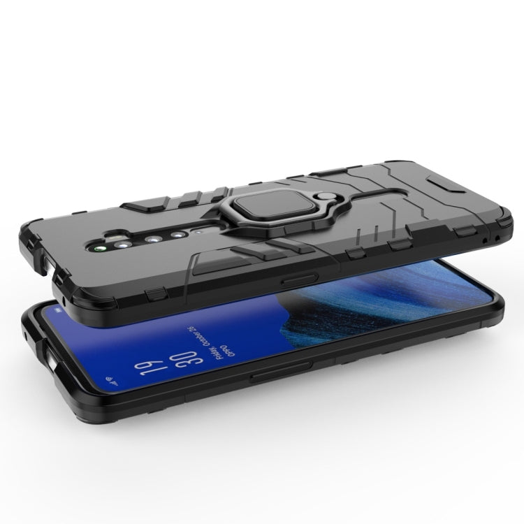For OPPO Reno2 Z Shockproof PC + TPU Protective Case with Magnetic Ring Holder