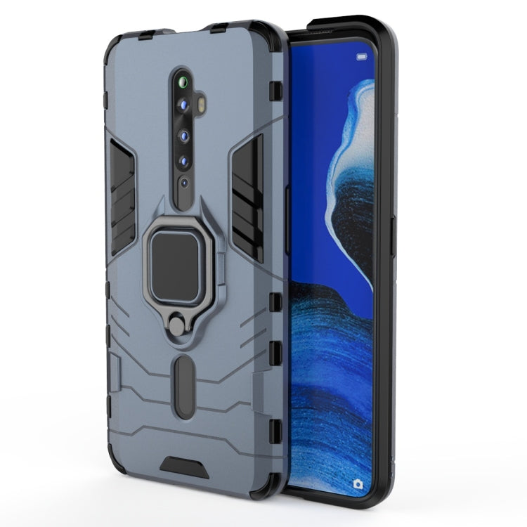 For OPPO Reno2 Z Shockproof PC + TPU Protective Case with Magnetic Ring Holder