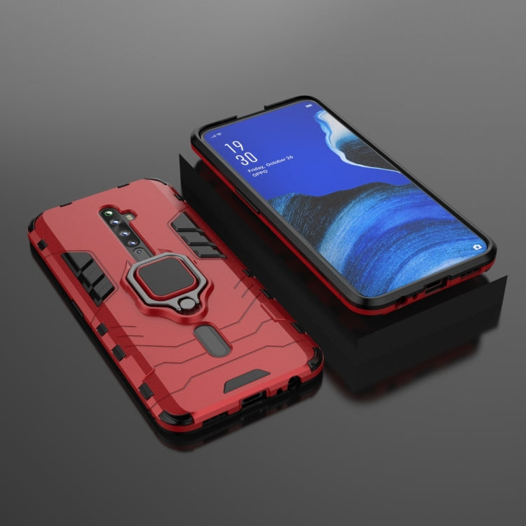 For OPPO Reno2 Z Shockproof PC + TPU Protective Case with Magnetic Ring Holder