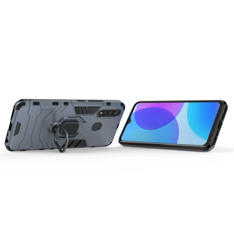 For Vivo U3 & Y19 Shockproof PC + TPU Protective Case with Magnetic Ring Holder