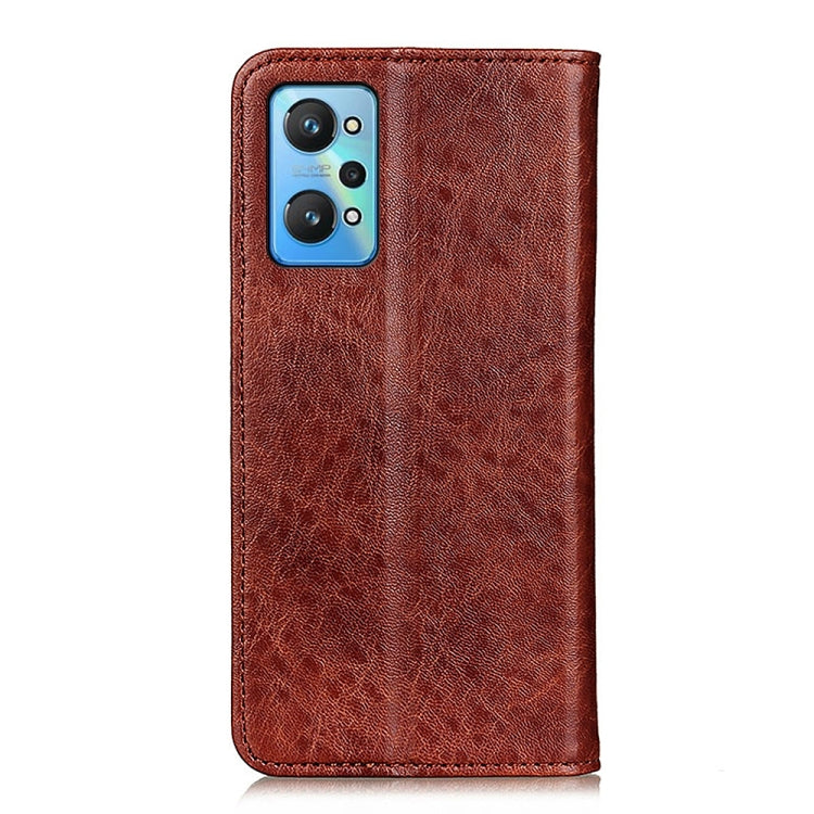For OPPO Realme GT Neo2 Magnetic Crazy Horse Texture Horizontal Flip Leather Case with Holder & Card Slots & Wallet