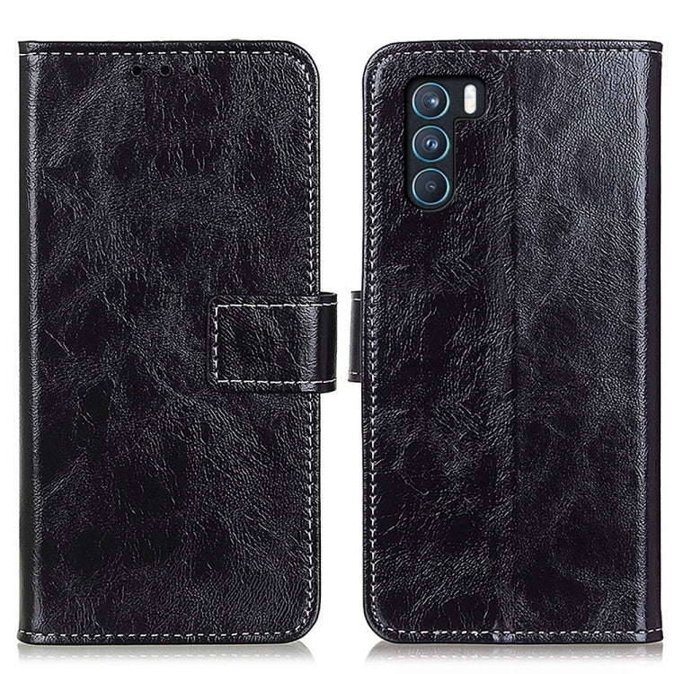 For OPPO K9 Pro Retro Crazy Horse Texture Horizontal Flip Leather Case with Holder & Card Slots & Photo Frame & Wallet