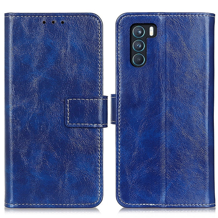 For OPPO K9 Pro Retro Crazy Horse Texture Horizontal Flip Leather Case with Holder & Card Slots & Photo Frame & Wallet