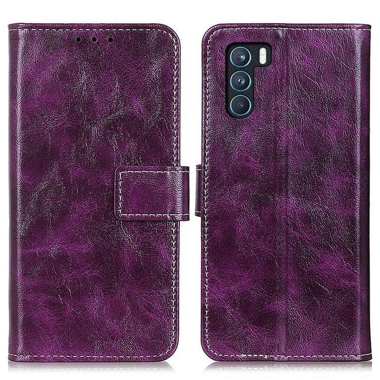 For OPPO K9 Pro Retro Crazy Horse Texture Horizontal Flip Leather Case with Holder & Card Slots & Photo Frame & Wallet