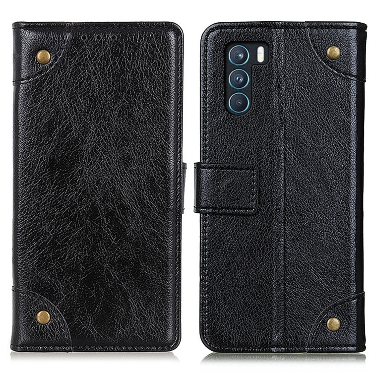 For OPPO K9 Pro Copper Buckle Nappa Texture Horizontal Flip Leather Case with Holder & Card Slots & Wallet