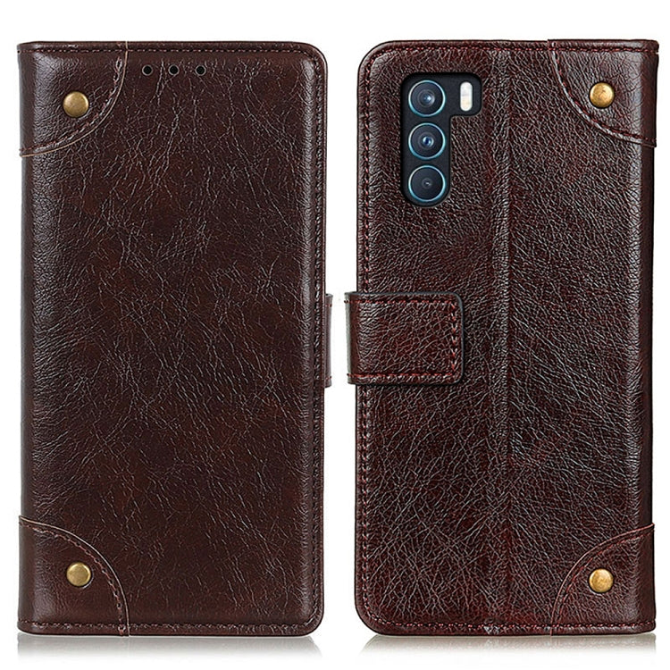 For OPPO K9 Pro Copper Buckle Nappa Texture Horizontal Flip Leather Case with Holder & Card Slots & Wallet
