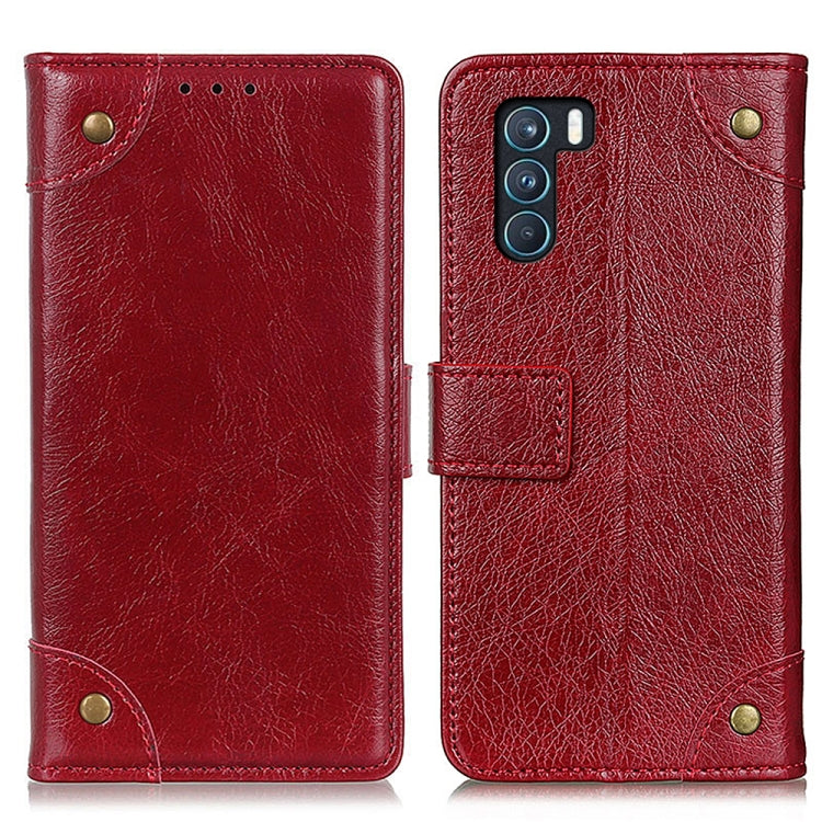 For OPPO K9 Pro Copper Buckle Nappa Texture Horizontal Flip Leather Case with Holder & Card Slots & Wallet