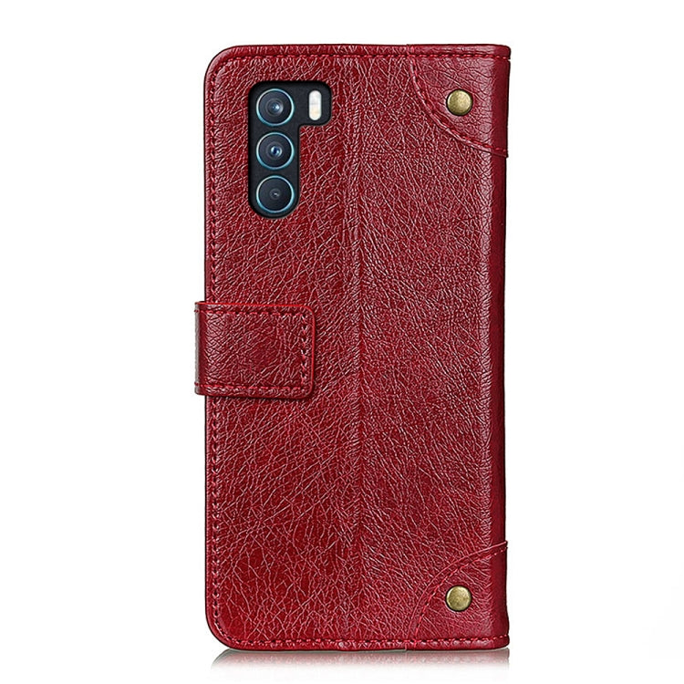 For OPPO K9 Pro Copper Buckle Nappa Texture Horizontal Flip Leather Case with Holder & Card Slots & Wallet
