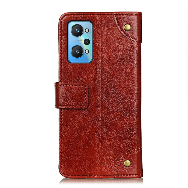 For OPPO Realme GT Neo2 Copper Buckle Nappa Texture Horizontal Flip Leather Case with Holder & Card Slots & Wallet