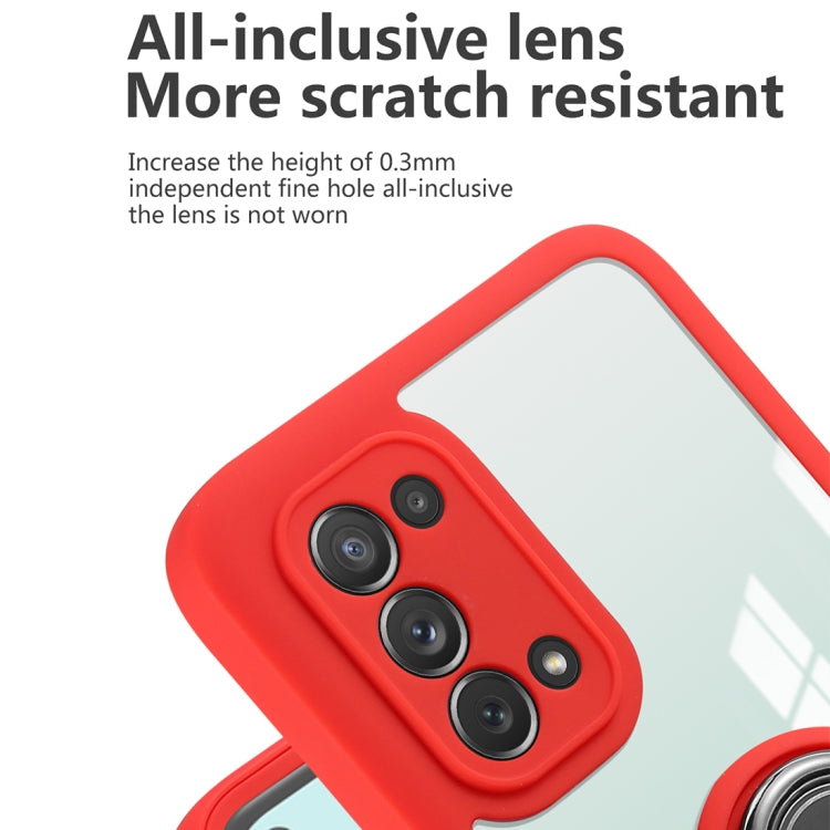 For OPPO A93 360 All-inclusive Dual-sided Magnetic Case with Ring Holder