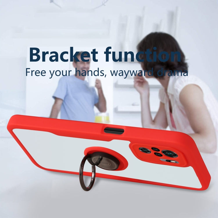 For Xiaomi Redmi Note 10 360 All-inclusive Dual-sided Magnetic Case with Ring Holder