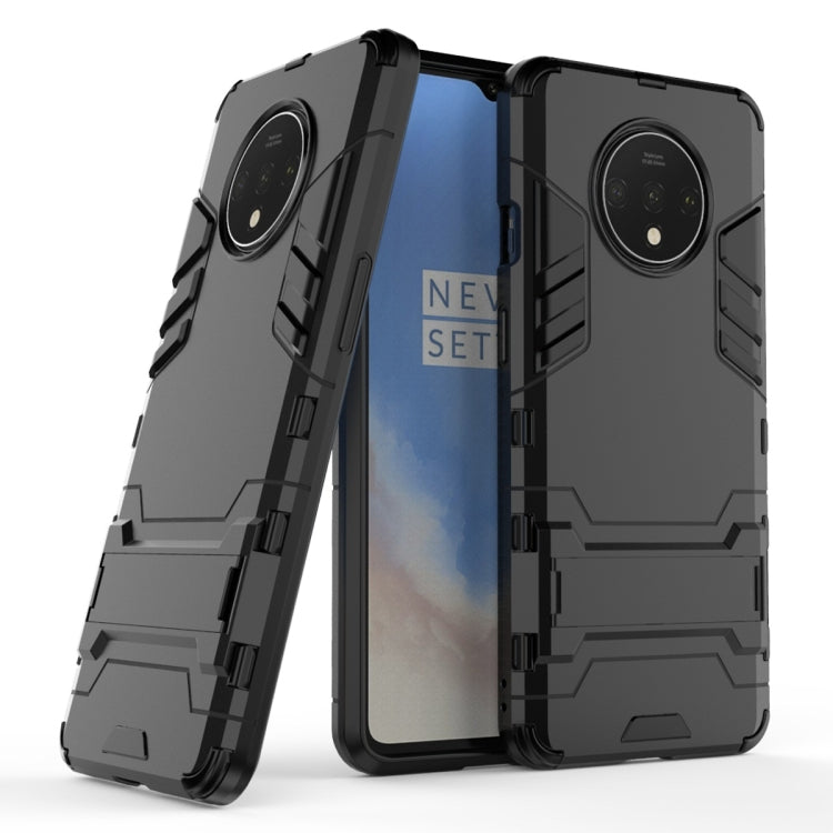 For OnePlus 7T Shockproof PC + TPU Protective Case with Holder