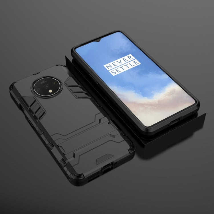 For OnePlus 7T Shockproof PC + TPU Protective Case with Holder