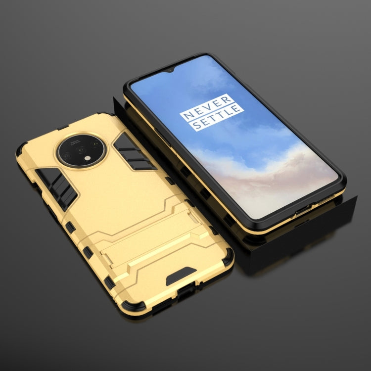 For OnePlus 7T Shockproof PC + TPU Protective Case with Holder