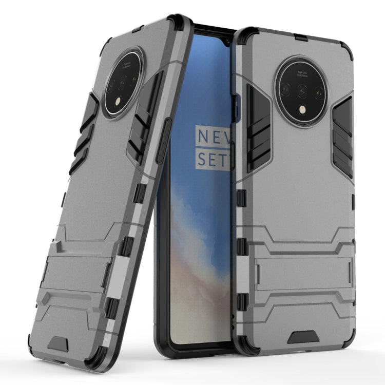 For OnePlus 7T Shockproof PC + TPU Protective Case with Holder