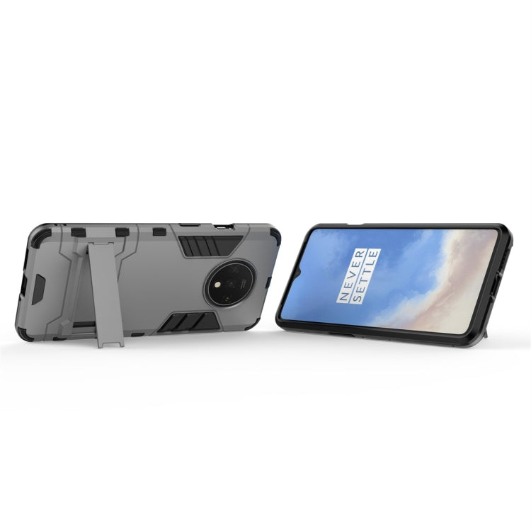 For OnePlus 7T Shockproof PC + TPU Protective Case with Holder