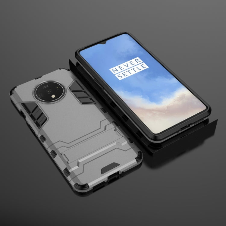 For OnePlus 7T Shockproof PC + TPU Protective Case with Holder