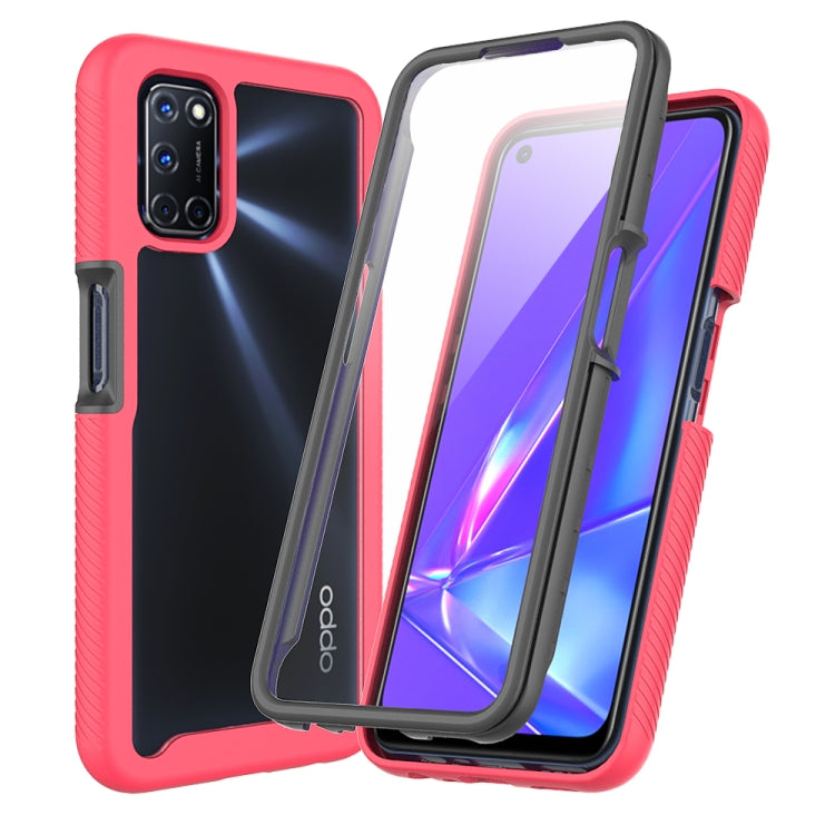 For OPPO A52 / A72 / A92 Starry Sky Solid Color Series Shockproof PC + TPU Protective Case with PET Film