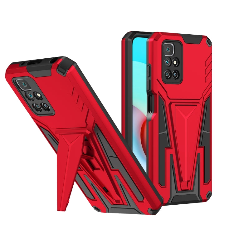 For Xiaomi Redmi 10 Super V Armor PC + TPU Shockproof Case with Invisible Holder