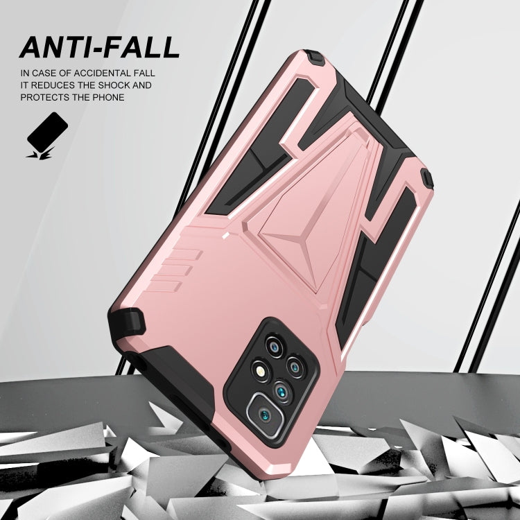 For Xiaomi Redmi 10 Super V Armor PC + TPU Shockproof Case with Invisible Holder