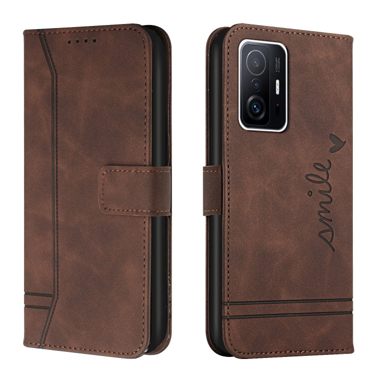 For Xiaomi Mi 11T Pro Retro Skin Feel Horizontal Flip Soft TPU + PU Leather Case