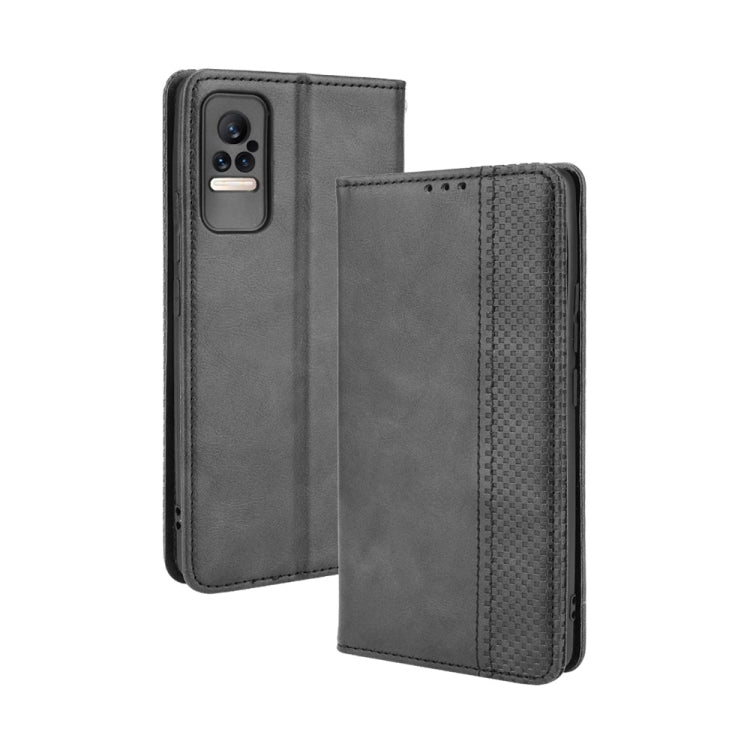 For Xiaomi Civi Magnetic Buckle Retro Crazy Horse Texture Horizontal Flip Leather Case with Holder & Card Slots & Photo Frame
