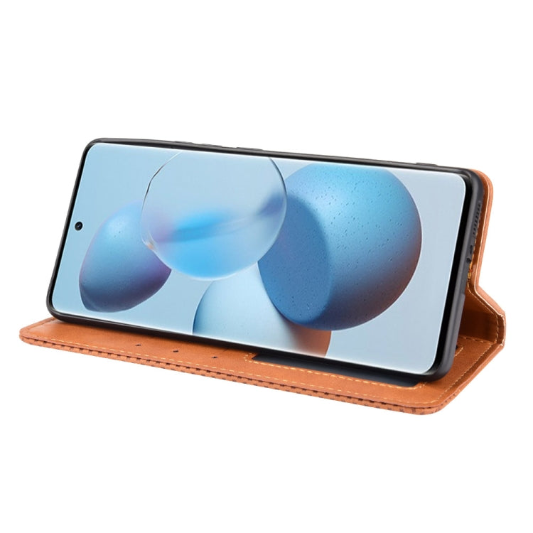 For Xiaomi Civi Magnetic Buckle Retro Crazy Horse Texture Horizontal Flip Leather Case with Holder & Card Slots & Photo Frame