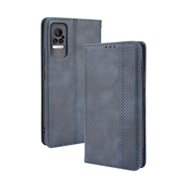 For Xiaomi Civi Magnetic Buckle Retro Crazy Horse Texture Horizontal Flip Leather Case with Holder & Card Slots & Photo Frame