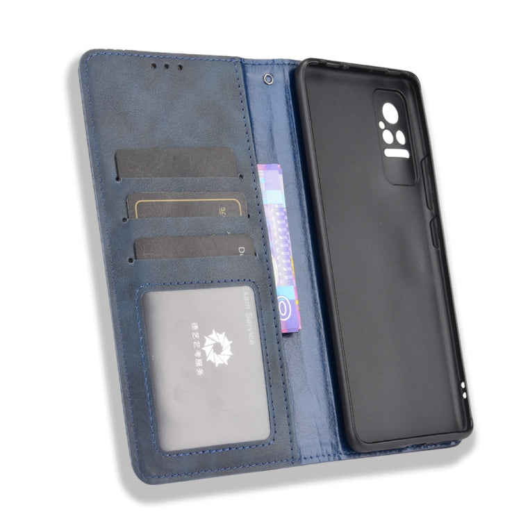 For Xiaomi Civi Magnetic Buckle Retro Crazy Horse Texture Horizontal Flip Leather Case with Holder & Card Slots & Photo Frame