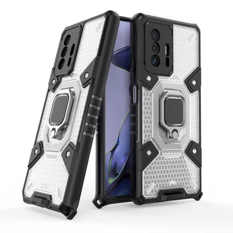 For Xiaomi Mi 11T / 11T Pro Space PC+TPU Shockproof Case with Ring Holder